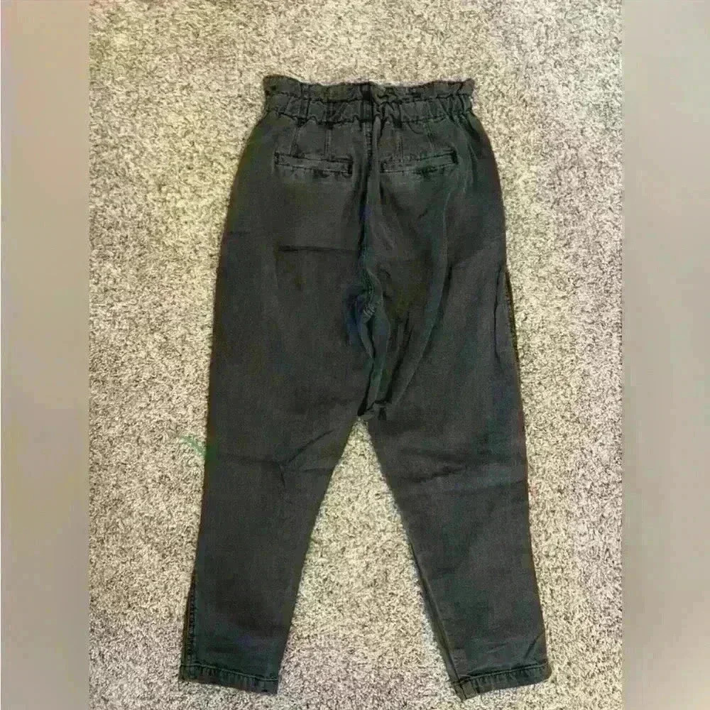 Free People Margate Pleated Paper Bag Trousers Size XS - Picture 5 of 6